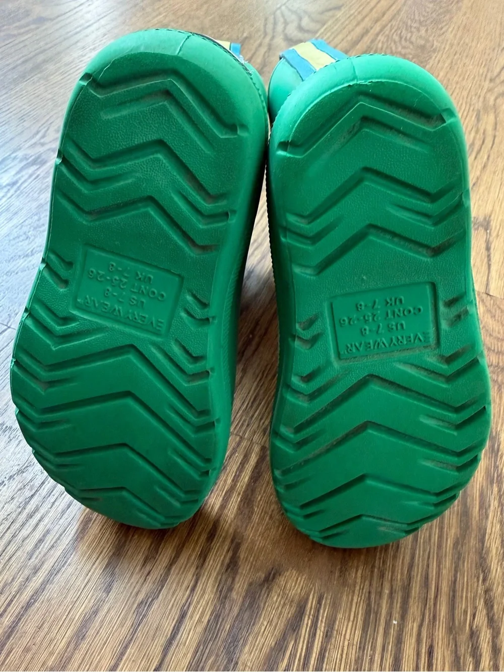 Totes Charley Tall Rain Boot in Green, toddler size 7-8
